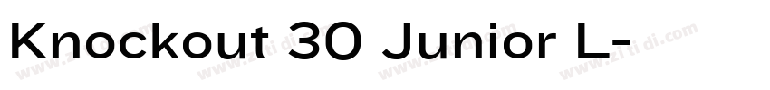 Knockout 30 Junior L字体转换